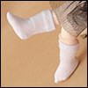 Bebe Doll Size - Hehe Socks (White)