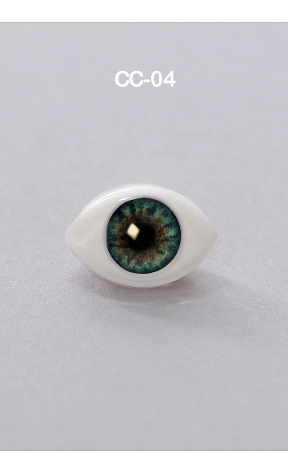 12mm - Optical Crystal Oval Acrylic Eyes (CC04) [N6-2-1]