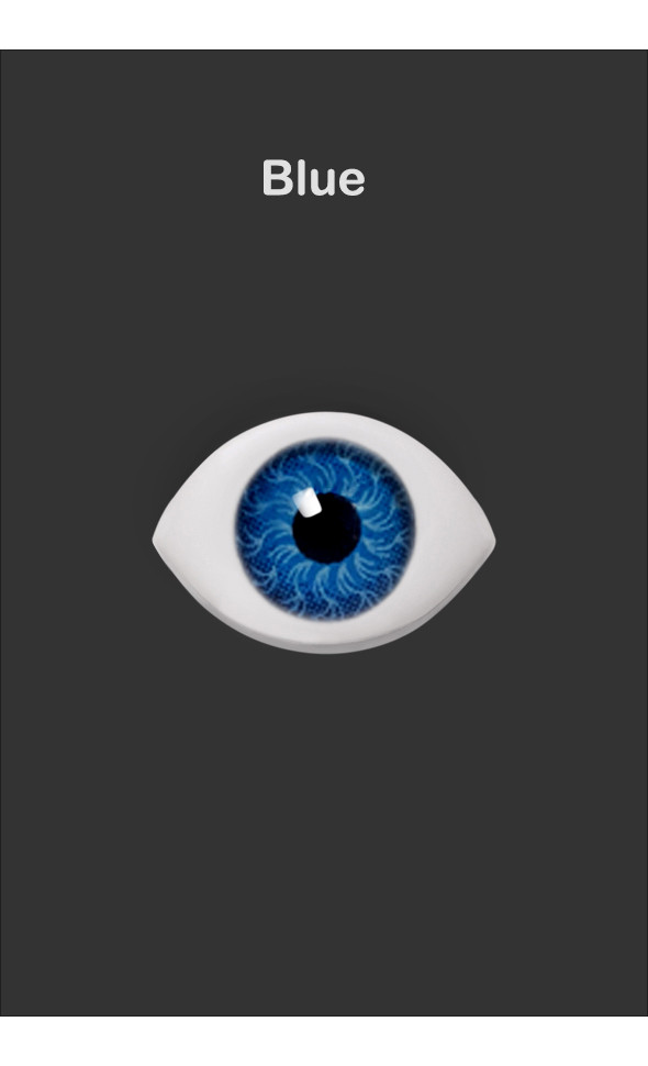 12mm - MB Oval Acrylic Eyes (Blue)