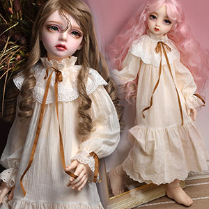 (Limited Costume) Lusion Girl Size - Brown Inside Dress Set(A) - LE10