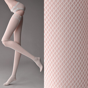 Model F - Net Stockings (White)