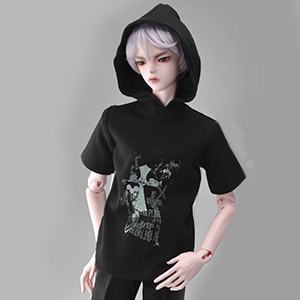 Model M Size - Hiphop Basic Hood T (Black)