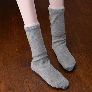 Model M Size - Plain socks (Gray)