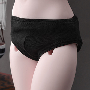 MSD - Simple Triangle Boy Panties (Black)