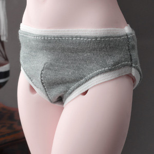 MSD - Simple Triangle Boy Panties (Gray)