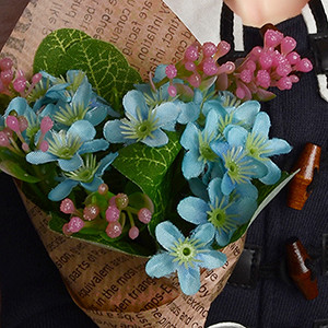 Middle Chickweed Flower Bouquet (Blue)