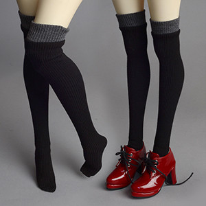 SD - L Knee socks (Black)