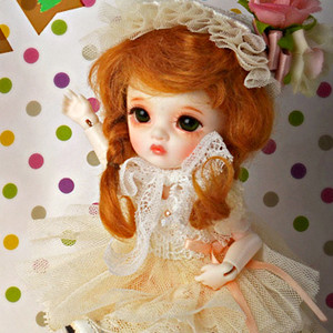 (Limited Costume)Bebe Doll Size - Thumbelina Cream Dress Set - LE20