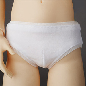 SD M - Simple Triangle Boy Panties (White)