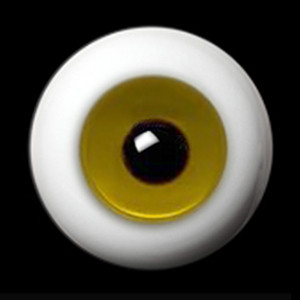 20mm - Round Glass Eyes (Goldenrod) - PA