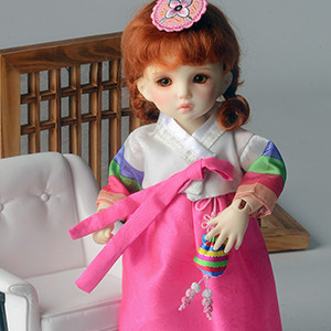 USD - Happy Hanbok Dress Set (D Pink)