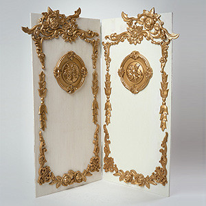 Antique Two Panel Partition (ONGW-002)