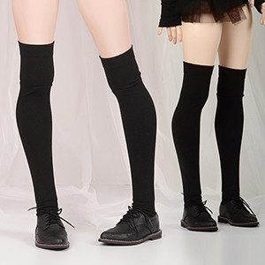 Trinity Doll F - Solid Knee Socks (Black)