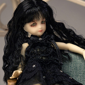 Banji size - Long Wave Wig (Black)