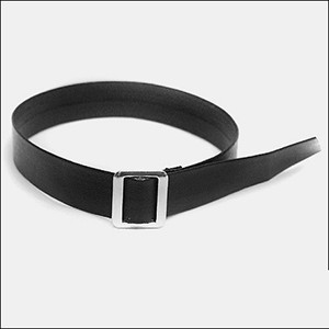 ALL Size 1.5cm Small Buckle Belt (Black)