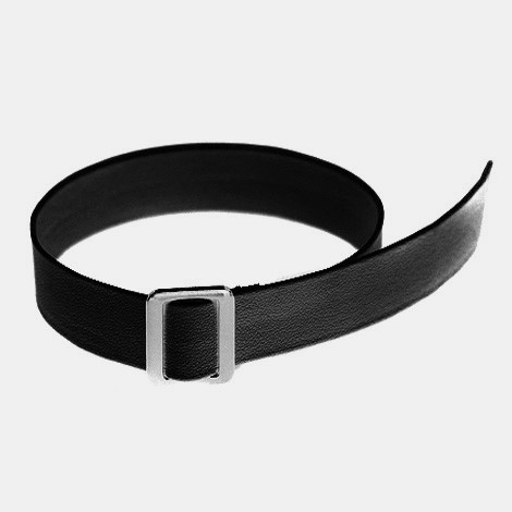 ALL Size 2cm Large Buckle Belt (Black)