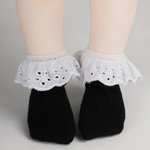 Mokashura Size - Maza lace Socks (Black)