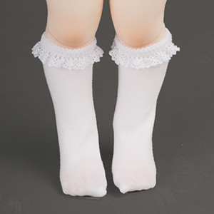 Mokashura Size - Ponyo Knee Socks (White)