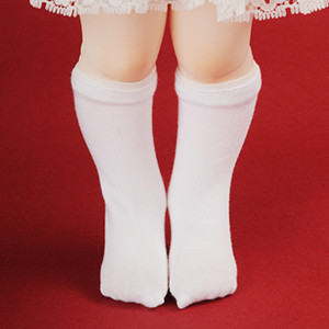 Mokashura Size - Smart Knee Socks (White)