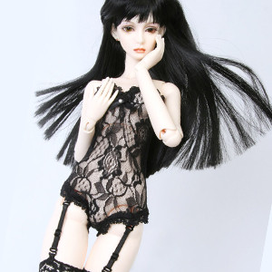 Model doll size - Basic Model Line Lingerie Set (Black)