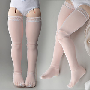 Lusion Doll Size - Gauzee Band stocking(White)[C5-6-3]