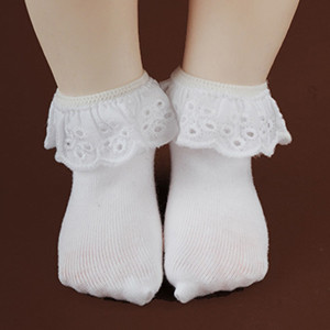 Mokashura Size - Maza lace Socks (White)