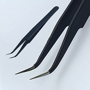 ESD precision tweezers curved type