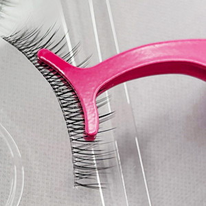 Wide type eyelash precision tweezers (random color delivery)