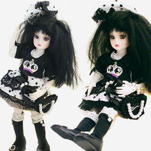 Banji - Black & White Dress Set