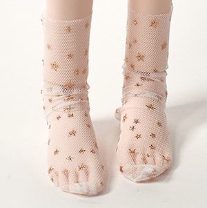 SD-Gold Star Socks (White)