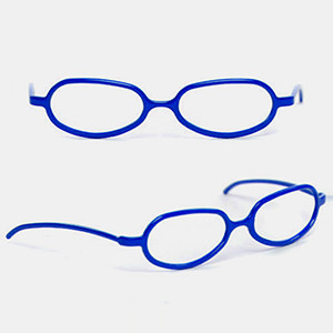 SD - Shape Steel Lensless Frames Glasses (Blue)