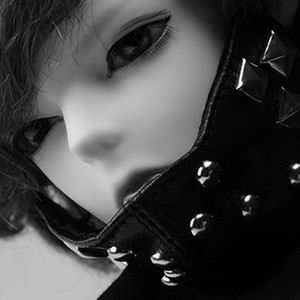 SD & Model Doll Size - Iron Mask (Black)[F4-2-4]