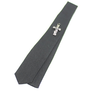 Model Doll Size - Cross Necktie(Black)