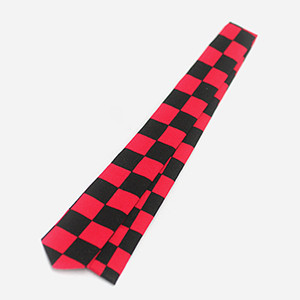 Model Doll Size - Pattern Necktie(Black&Red)