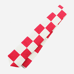 MSD - Pattern Necktie(Red&White)