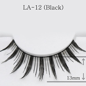 Eyelashes for dolls - LA-12 (Black)