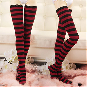 SD& Model doll - Striped Stocking (B&RED)