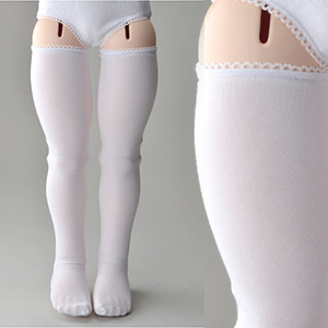 Lusion Doll Size - Solid  Band stocking(White) [C5-6-3]