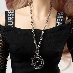 SD & MSD - B Medal Necklace (Silver)