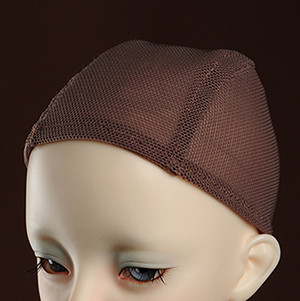 (8-9)Ball jointed doll wig making cap (Brown)