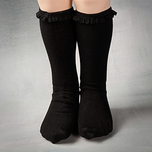 Lusion Doll Size - PPM Knee Socks (Black)