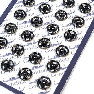 5mm Mini Snap Buttons 24pcs (Black)