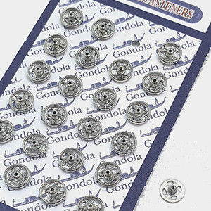 5mm Mini Snap Buttons 24pcs (Silver)