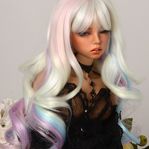 (8-9) VCH Long Curl Wig (White)