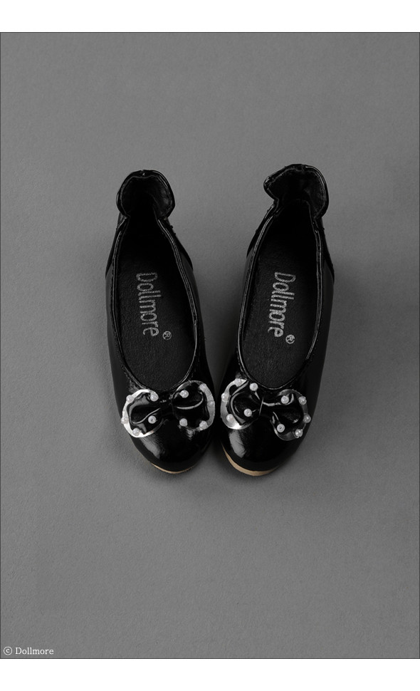 Event Sale) Model Doll Shoes - Pretear Ribbon Shoes (Black)