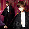 Model Size - Basic Kimono (R Black)[B6-2-3]