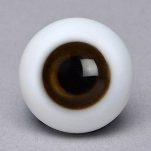 14mm Paperweight Glass Eyes (Y32 Brown)