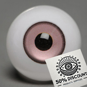 Class B sale) (domestic) Crystal acrylic eyes 16mm - GC16-08 Lilac[N6-3-6]