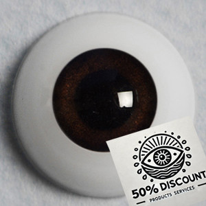 Class B Sale) 14mm - Optical Half Round Acrylic Eyes (SEL11)[N6-2-5]