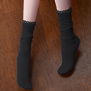 Model F Size - Basic socks (Black)